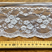 Load image into Gallery viewer, White Floral Lace Trim

