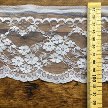 Load image into Gallery viewer, White Floral Lace Trim
