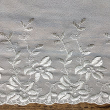 Load image into Gallery viewer, Ivory Embroidered Georgette Trim

