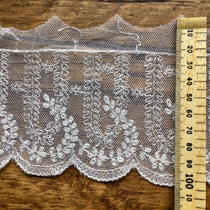Ivory Antique Style Embroidered Lace