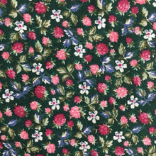 Load image into Gallery viewer, Green Ditsy Floral Cotton Fabric 1.65m
