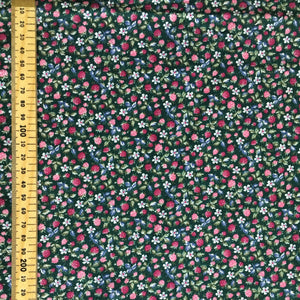 Green Ditsy Floral Cotton Fabric 1.65m
